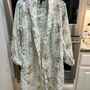 Chaps Floral Robe - size M GUC